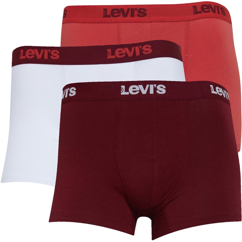 Buy Levi's Mens Boxer Briefs Three Pack Baked Apple