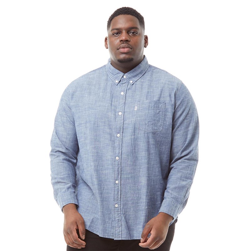 levi's big and tall denim shirts