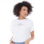 Levi's Womens 90s Text Logo Graphic Varsity T-Shirt White