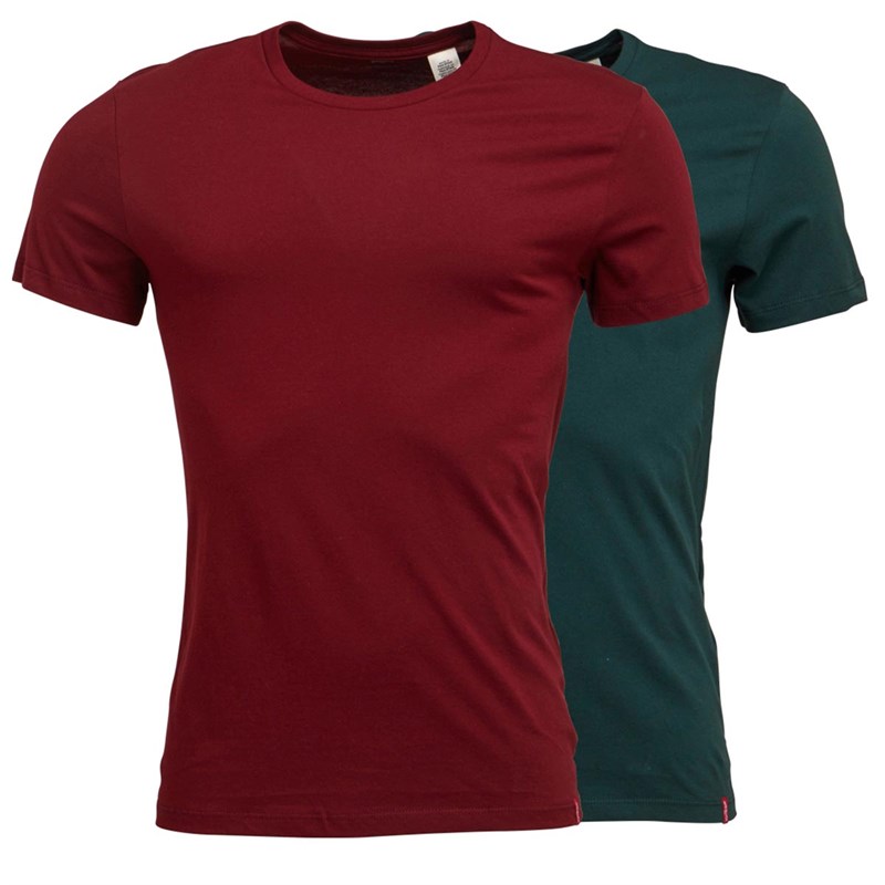 tee shirt levis homme bordeaux
