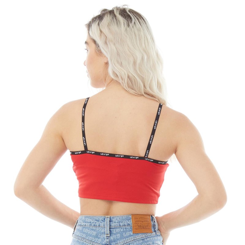 womens red cami top