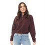 Levi's Womens Pom Quarter Zip Sweatshirt Malbec