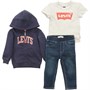 Levi's Baby Three Piece Collgate Denim Jeans Set Dress Blues