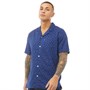 Levi's Heren Classic Camper Overhemd met Korte Mouwen Donkerblauw