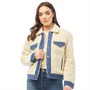 Levi's Dame Ex Boyfriend Pieced Trucker Jakke Creme