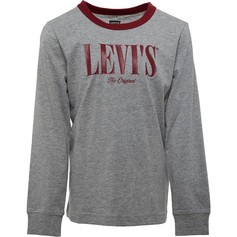 Buy Levi's Infant Boys Long Sleeve Graphic TShirt Grey Heather