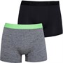 Levi's Mens Injected Slub Neon Boxer Briefs Two Pack Neon Green