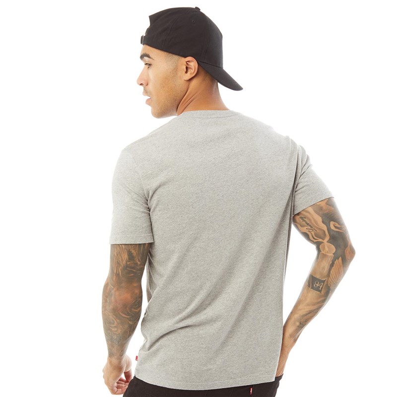 Levi's Herren 2 Horse Graphic T-Shirt Graumeliert