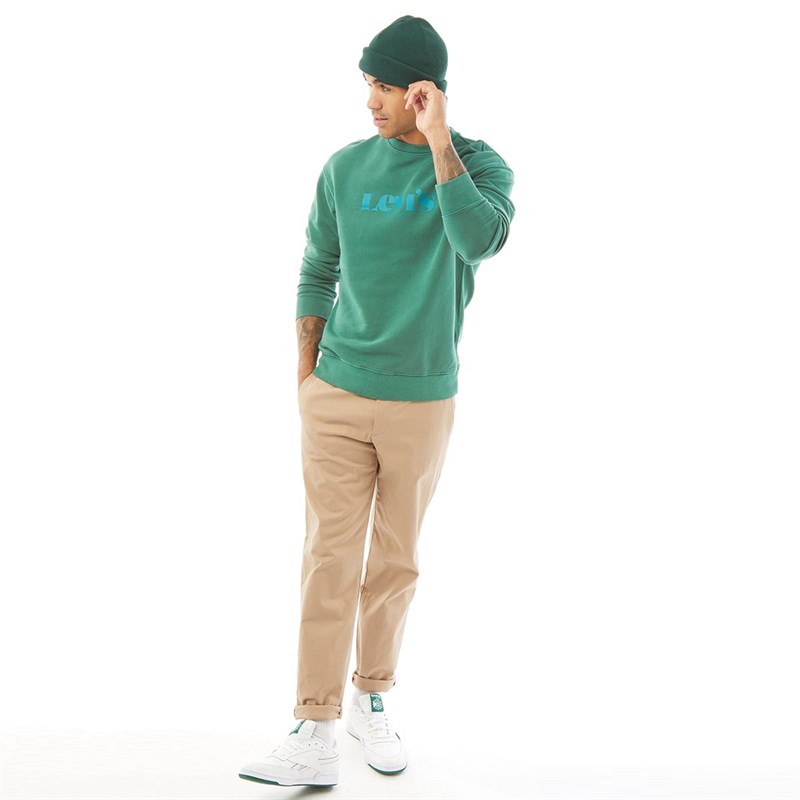 Levi's Herrer Relaxed Graphic Sweatshirt Mørk Grøn