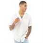 Levi's Heren Cubano Overhemd met Korte Mouwen Wit