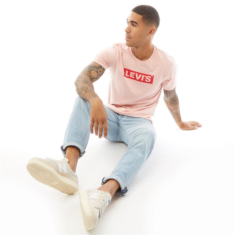 Levi's Herren Boxtab Graphic T-Shirt Rosa