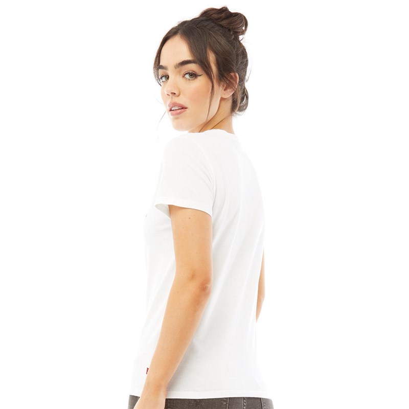 Levi's Damen The Perfect T-Shirt Weiß