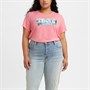 Levi's Damen Plus Perfect Batwing T-Shirt Rosa