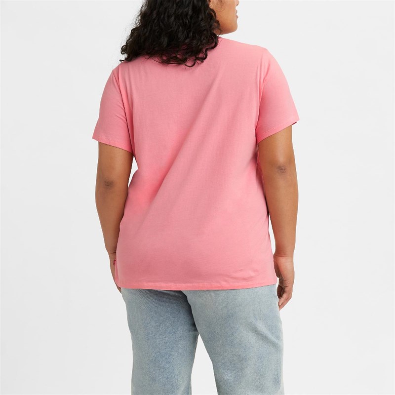 Levi's Damen Plus Perfect Batwing T-Shirt Rosa