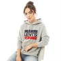 Levi's Sweat à Capuche Sport Graphic Femme Gris Chiné