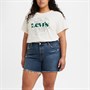Levi's Tee-Shirt Plus Varsity Femme Blanc Cassé