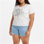 Levi's Damen Plus Graphic Surf T-Shirt Weiß