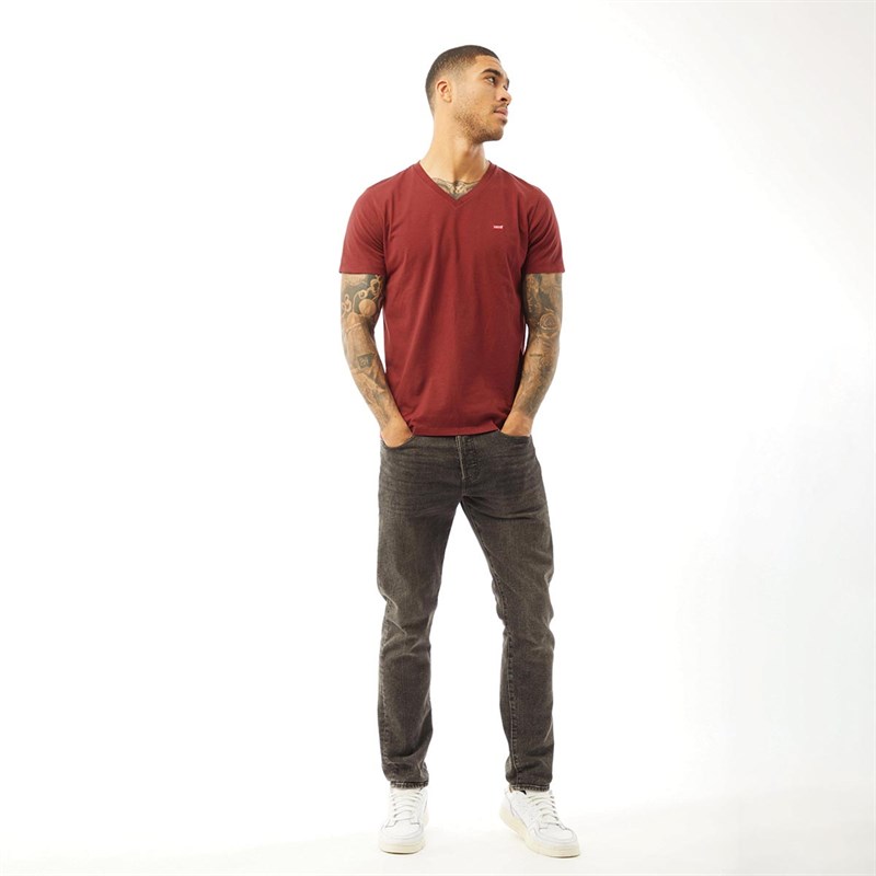 Levi's Mens Original Hm V Neck T-Shirt Port