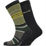 Levi's Heren Cut Multi Stripe Two Pack Sokken Groen