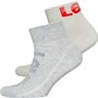 Levi's Herren Mid Cut Logo Socken Naturweißmeliert