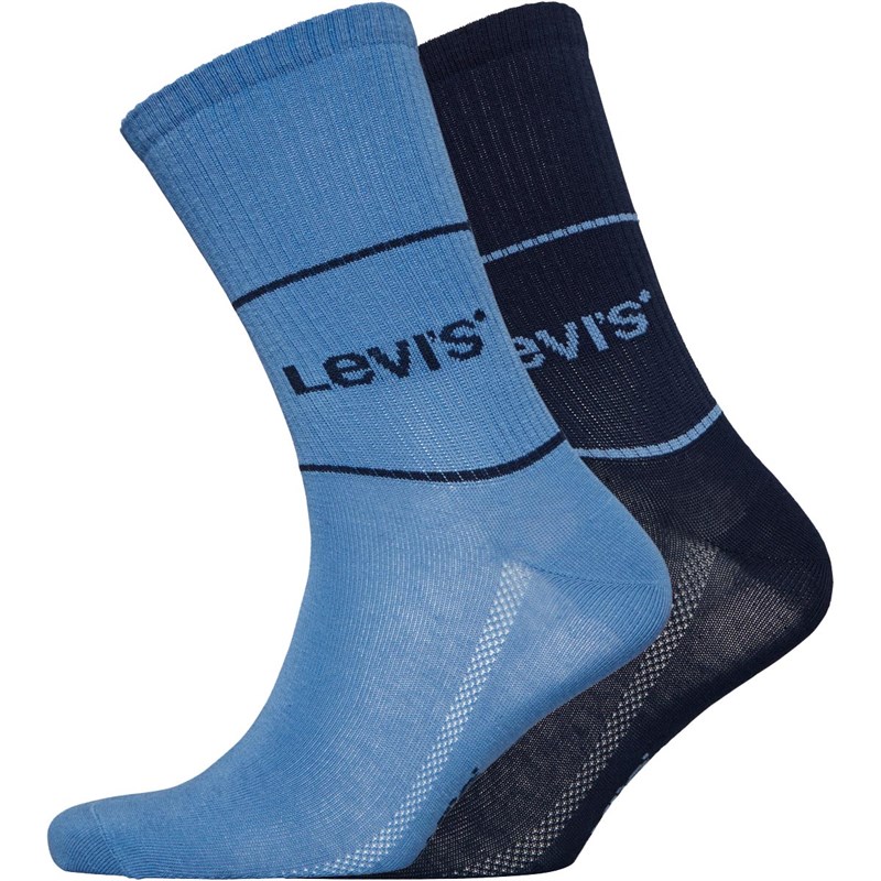 Levi's Chaussettes Short Cut Logo Sport Homme Noir Bleu Marine