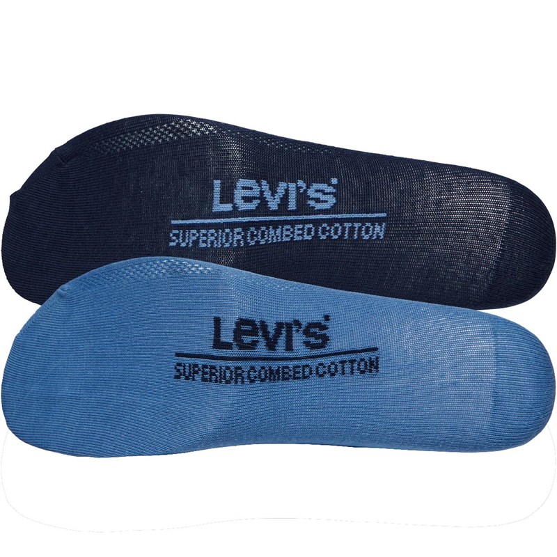 Levi's Chaussettes Short Cut Logo Sport Homme Noir Bleu Marine