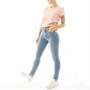 Levi's Damen Mile High Super Skinny Jeans Blau
