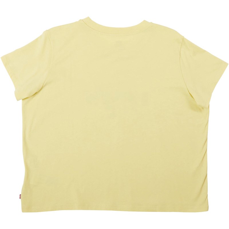 Levi's Damskie Plus Size Varsity T-shirty Żółty