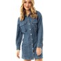 Levi's Dames Denim Jurken Middelblauw