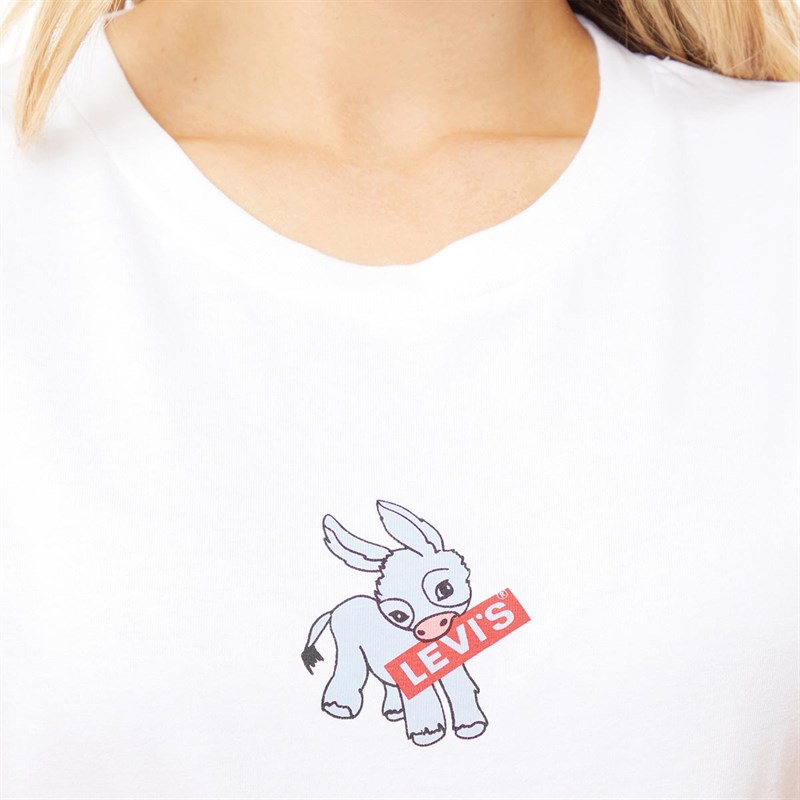 Levi's Womens Graphic Surf T-Shirt White +