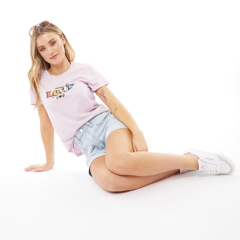 Levi's Dame High Loose Short Afslappede shorts Lys Blå
