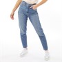 Levi's Damen High Waisted Mom Relaxed Passform Jeans Blau
