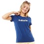 Levi's Damen The Perfect T-Shirts Dunkelblau