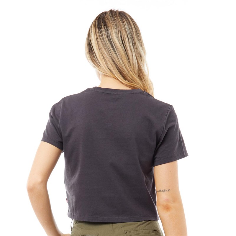 Levi's Womens Cropped Jordie T-Shirt Obsidian