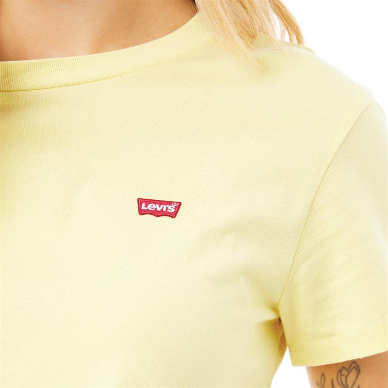 Levi's Damen Perfect T-Shirts Gelb