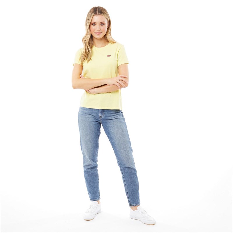 Levi's Damen Perfect T-Shirts Gelb