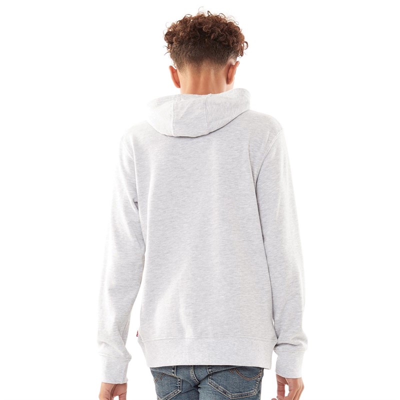 Levi's Boys Logo Pullover Hoodie Light Grey Heather