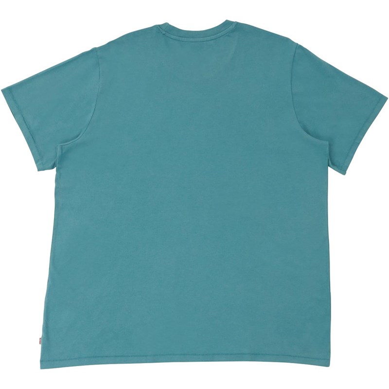 Levi's Mens Relaxed Fit T-shirt Big Poster Logo Brittany Blue