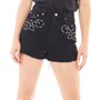 Levi's Short en Jean Ribcage Femme Noir