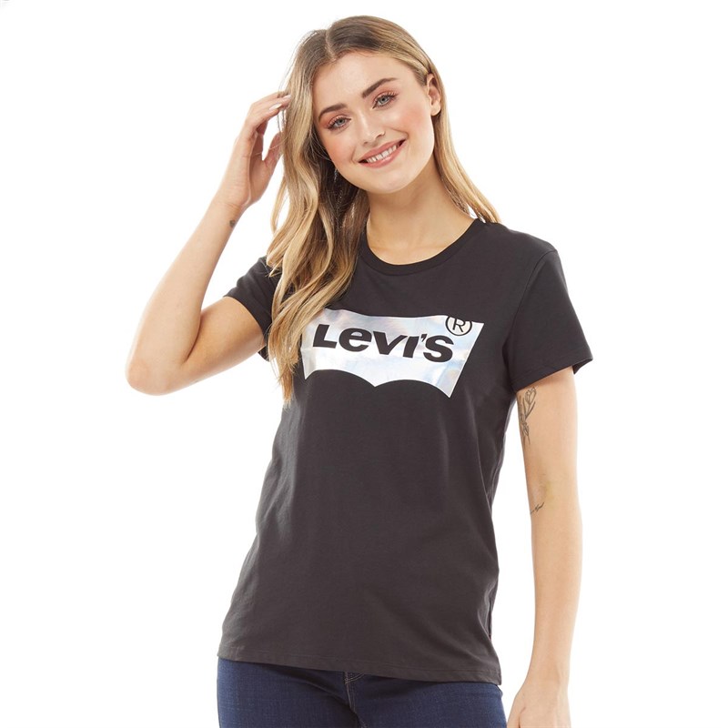 Levi's Womens The Perfect T-shirt Caviar