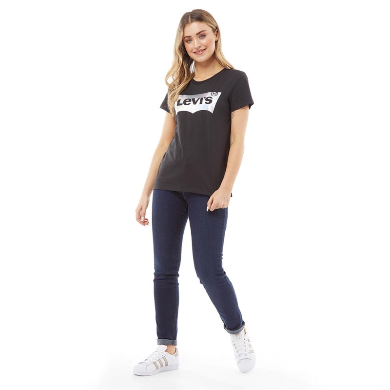 Levi's Womens The Perfect T-shirt Caviar