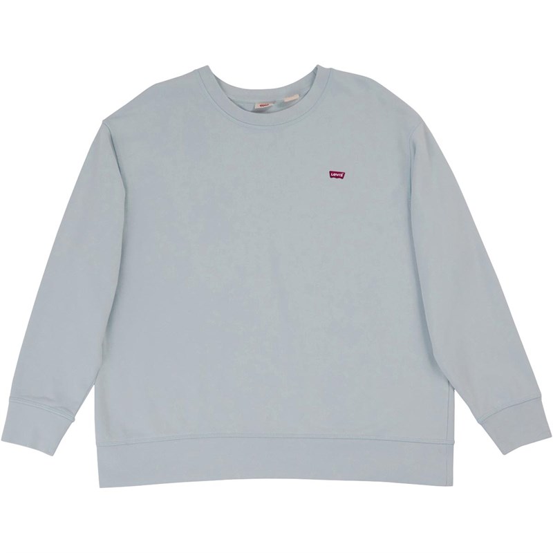 Levi's Damen Plus Size Standard Sweatshirts Hellblau