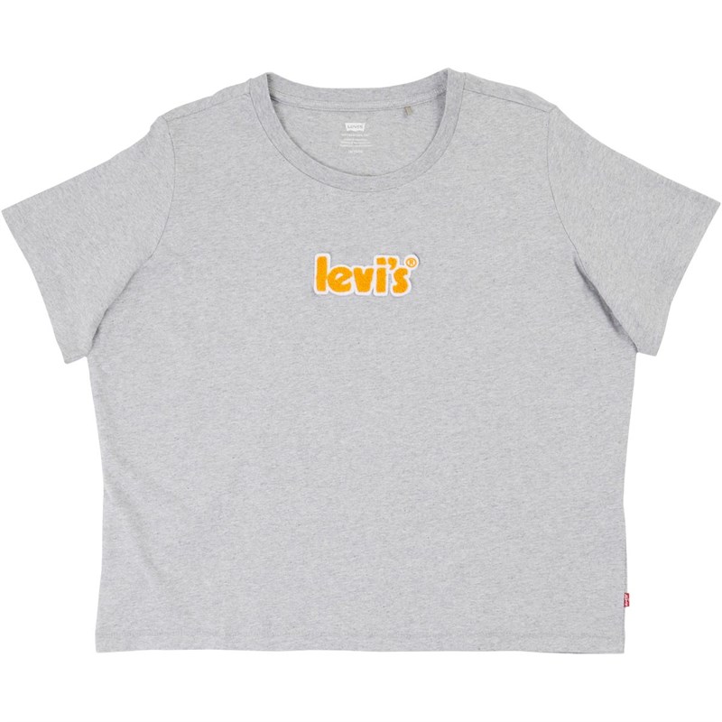 Levi's Womens Plus Size Graphic Classic T-Shirt Heather Grey