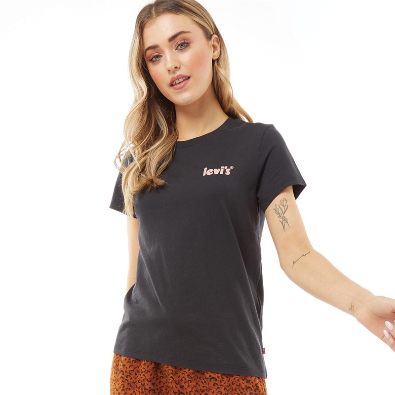 Levi's Womens The Perfect T-shirt Caviar