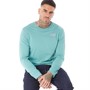 Levi's Heren T-shirts met lange mouwen Blauwgroen