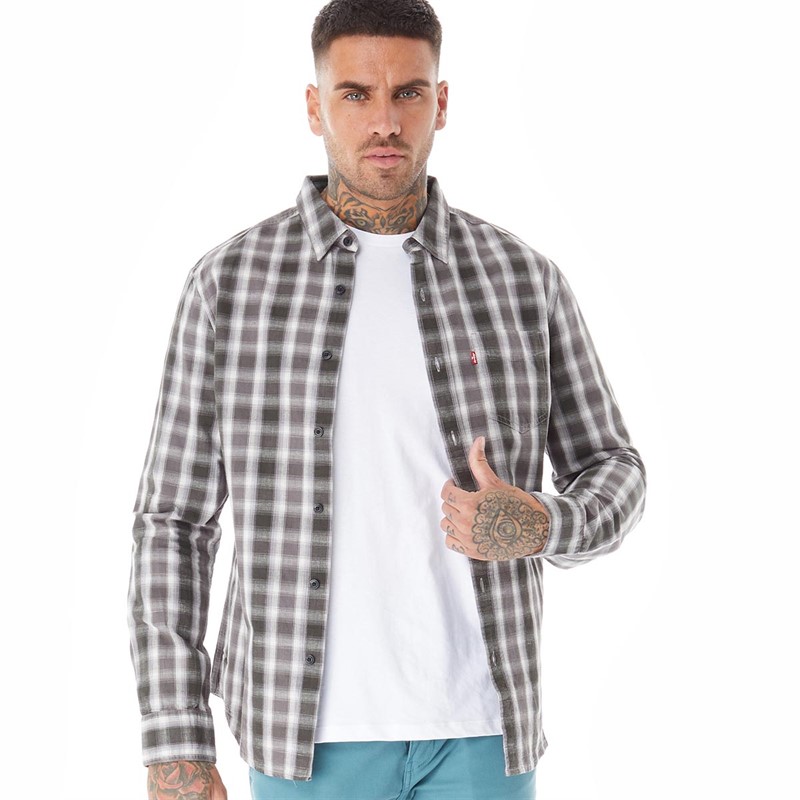 Levi's Herren Classic Hemd mit langem Arm Schwarz