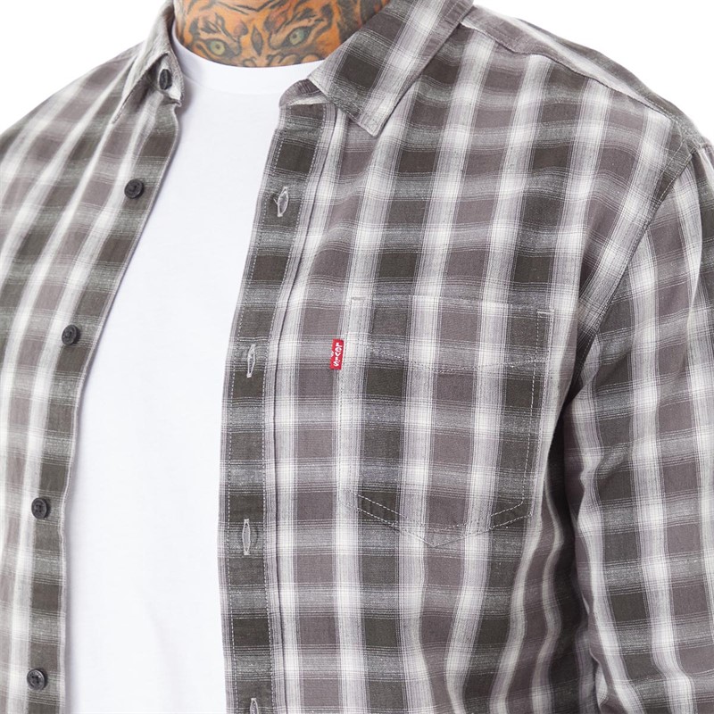 Levi's Herren Classic Hemd mit langem Arm Schwarz