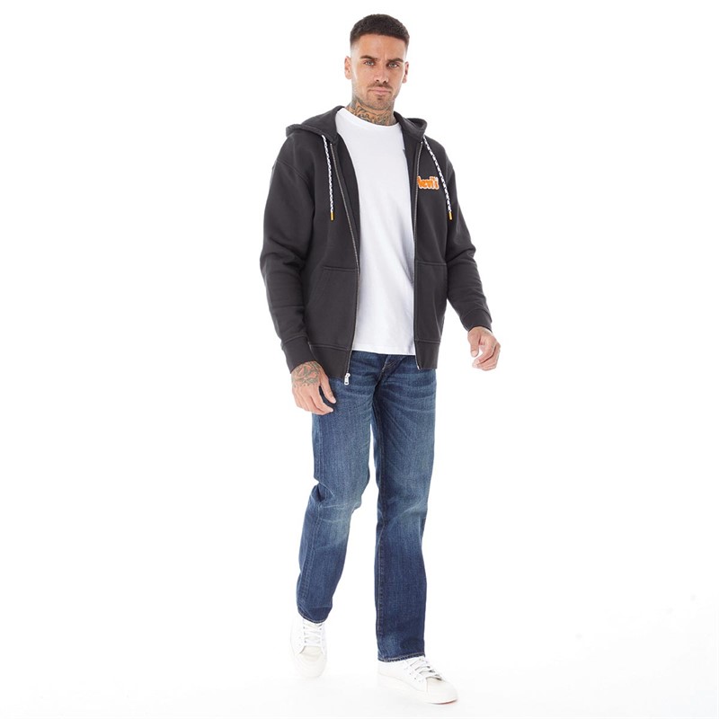 Jean Levi’s 501 Droit Homme - Taille 34, Longueur 32 - Bleu Foncé Délavé - Occasion Bon état