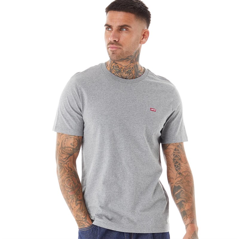 Levi's T-Shirts Homme Gris Chiné