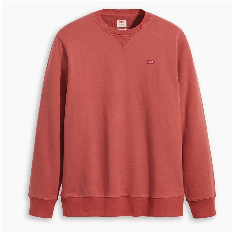 Levi's Heren New Original Sweaters Vervaagd Rood